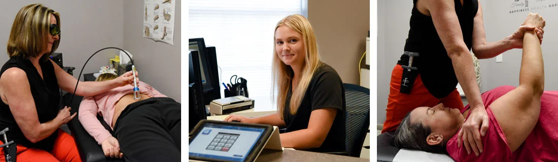 Chiropractor Pittsboro NC Jenni Sherwood With Patients